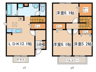 グランシャリオＭの物件間取画像